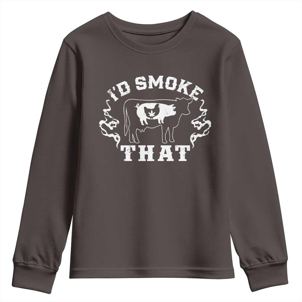 I'd Smoke That Grilling BBQ Youth Sweatshirt