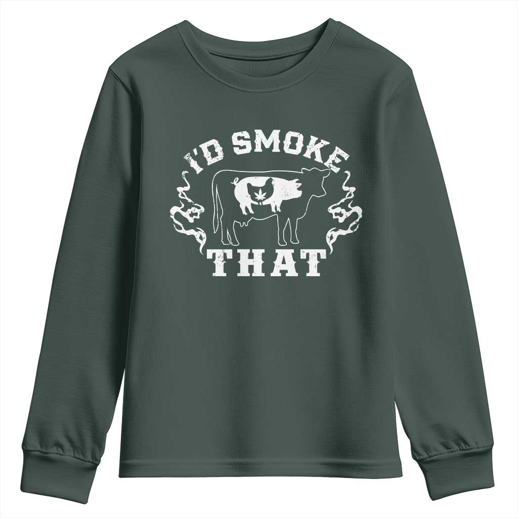 I'd Smoke That Grilling BBQ Youth Sweatshirt