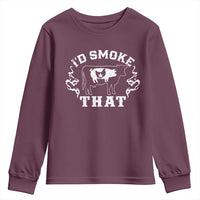 I'd Smoke That Grilling BBQ Youth Sweatshirt