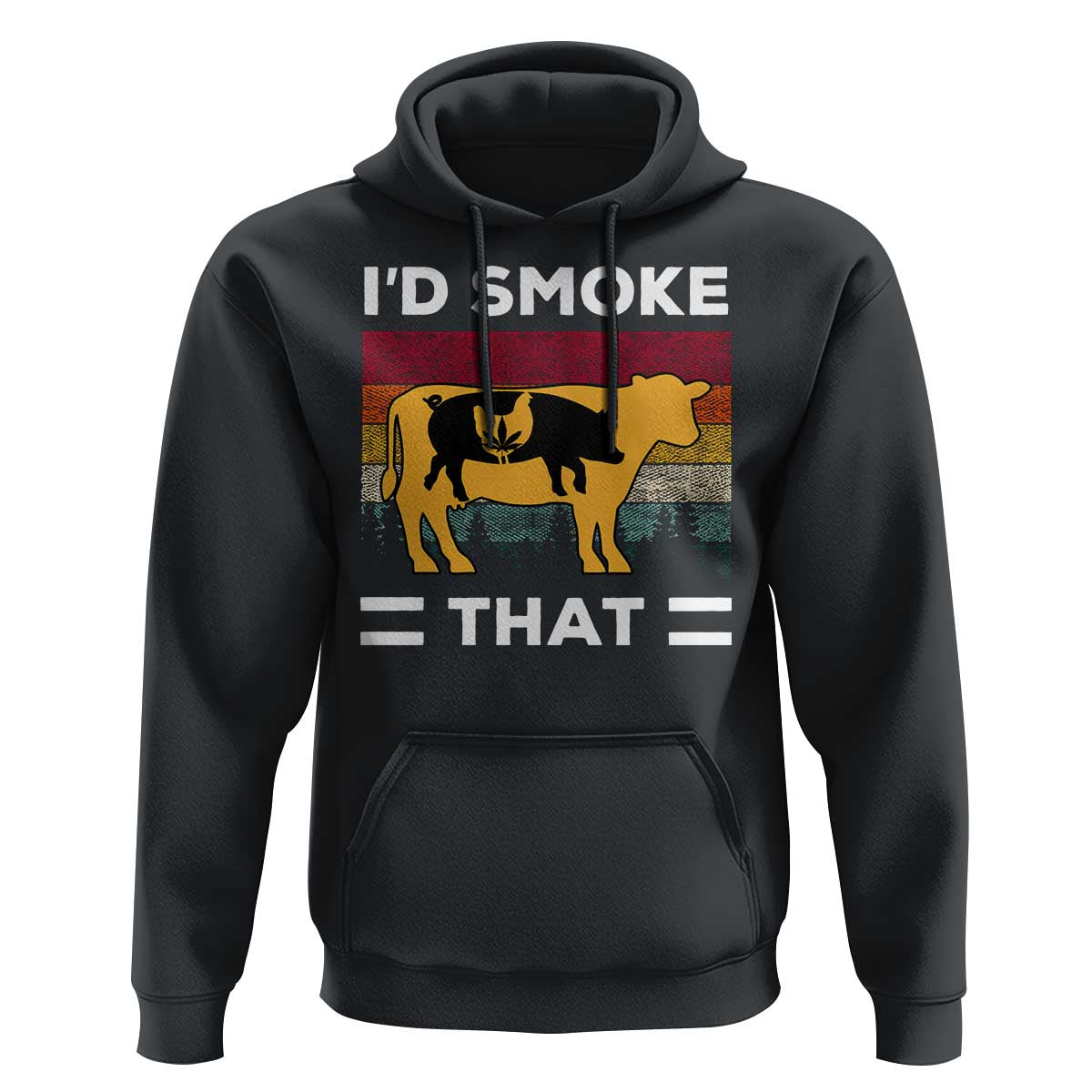 Funny I'd Smoke That Hoodie Grilling BBQ Weed Retro