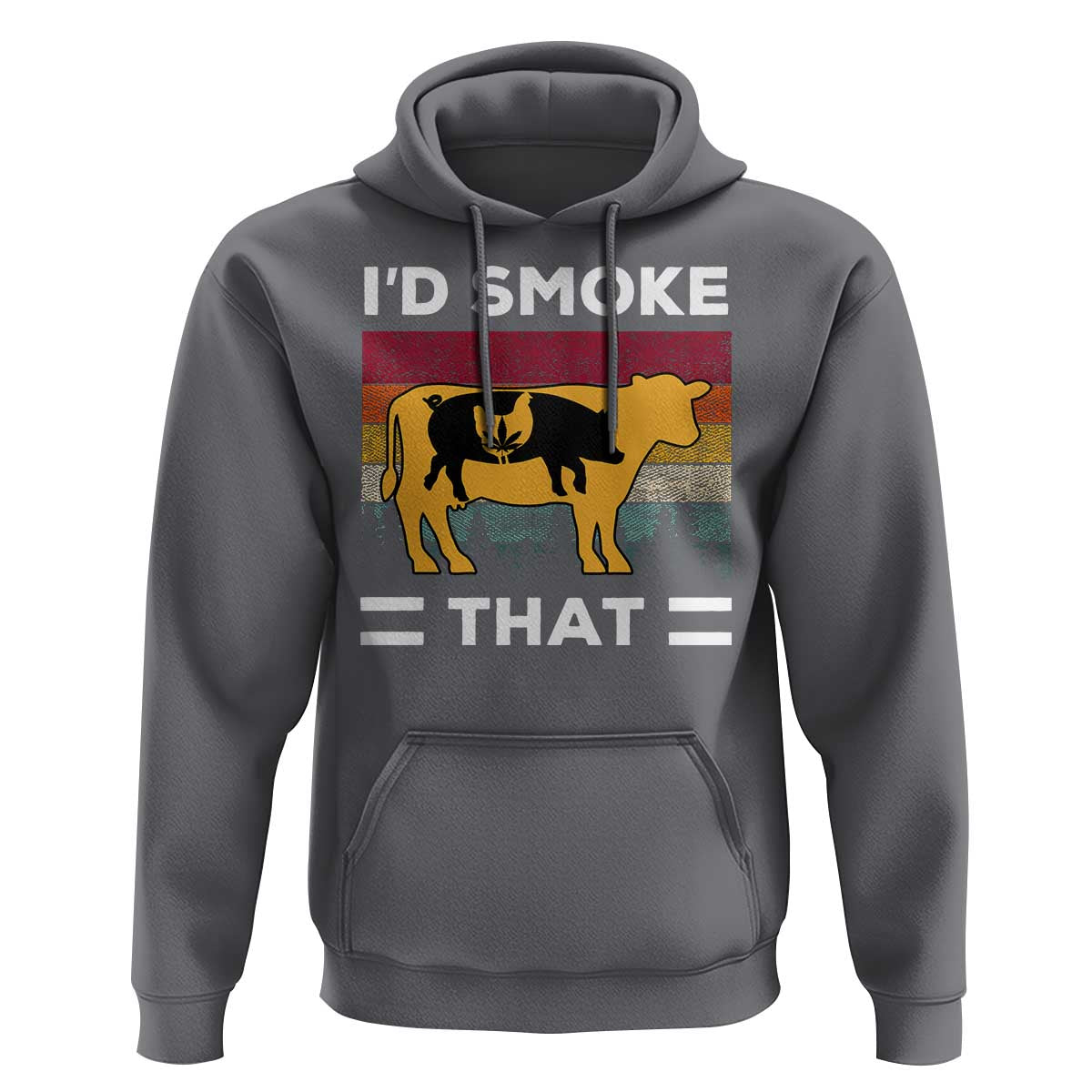 Funny I'd Smoke That Hoodie Grilling BBQ Weed Retro