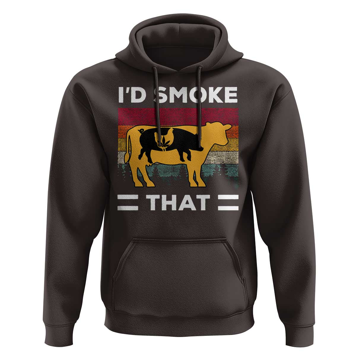 Funny I'd Smoke That Hoodie Grilling BBQ Weed Retro