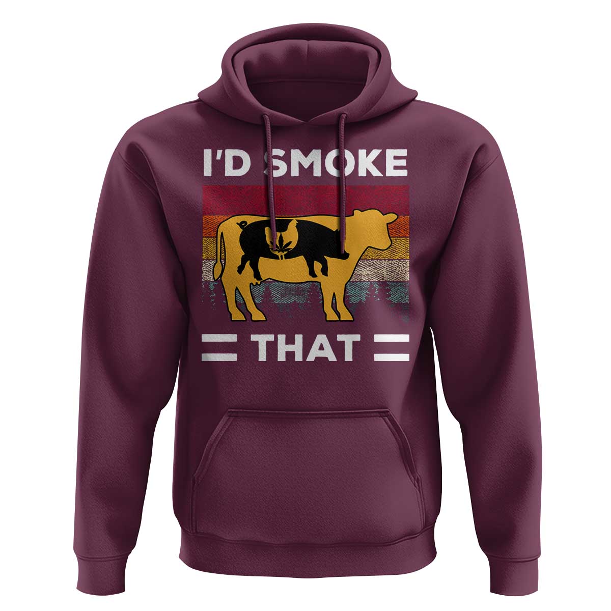 Funny I'd Smoke That Hoodie Grilling BBQ Weed Retro