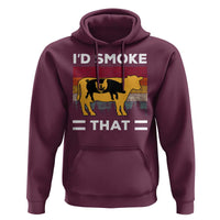 Funny I'd Smoke That Hoodie Grilling BBQ Weed Retro