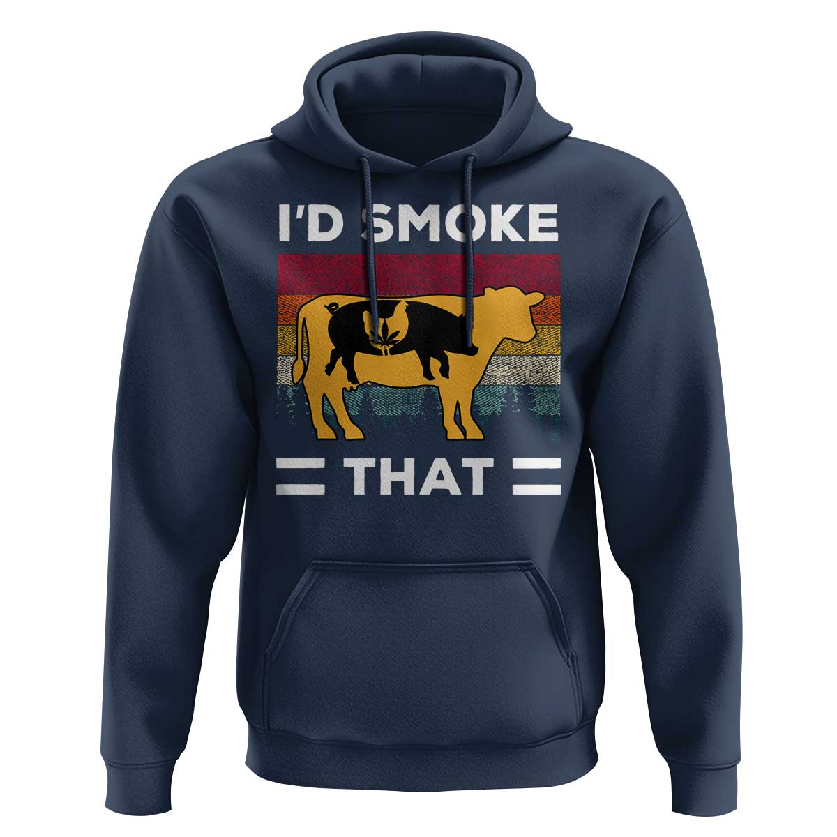 Funny I'd Smoke That Hoodie Grilling BBQ Weed Retro