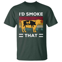 Funny I'd Smoke That T Shirt Grilling BBQ Weed Retro - Wonder Print Shop