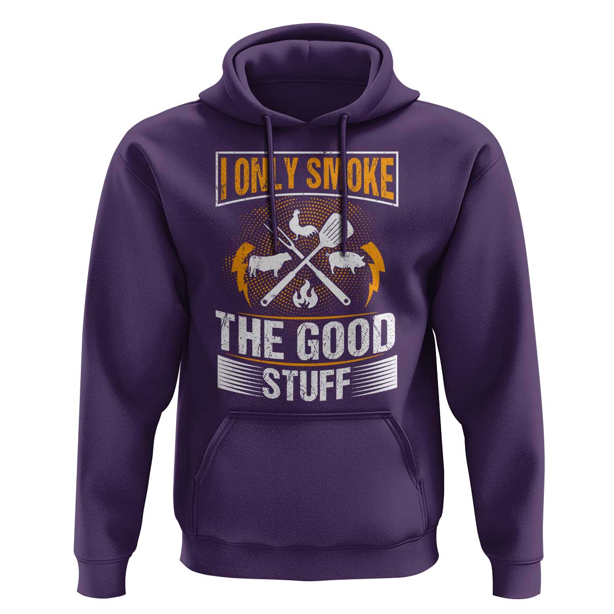Funny BBQ Grilling Pitmaster Hoodie I Only Smoke The Good Stuff