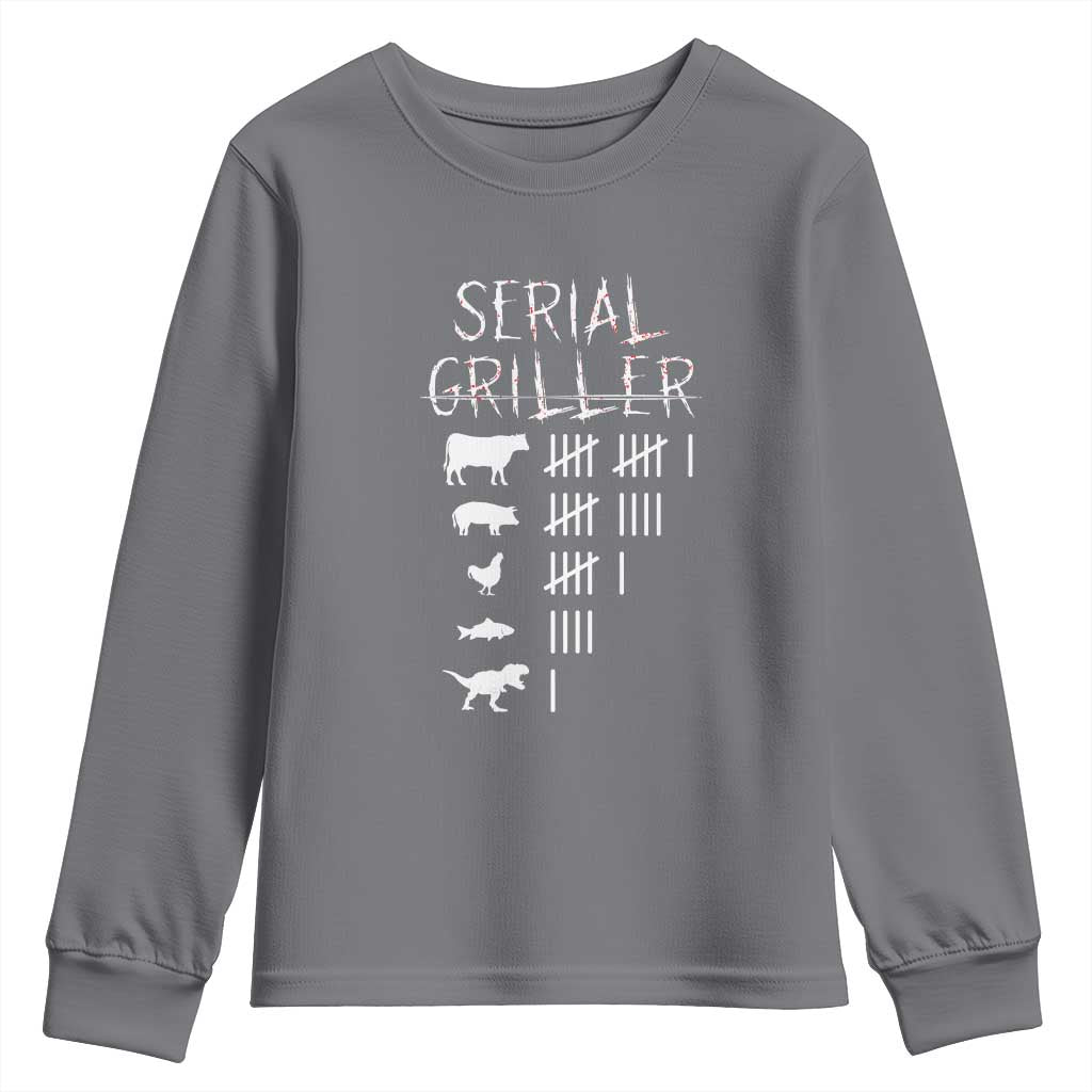 Funny Chelf Youth Sweatshirt Serial Griller Grilling BBQ Pitmaster