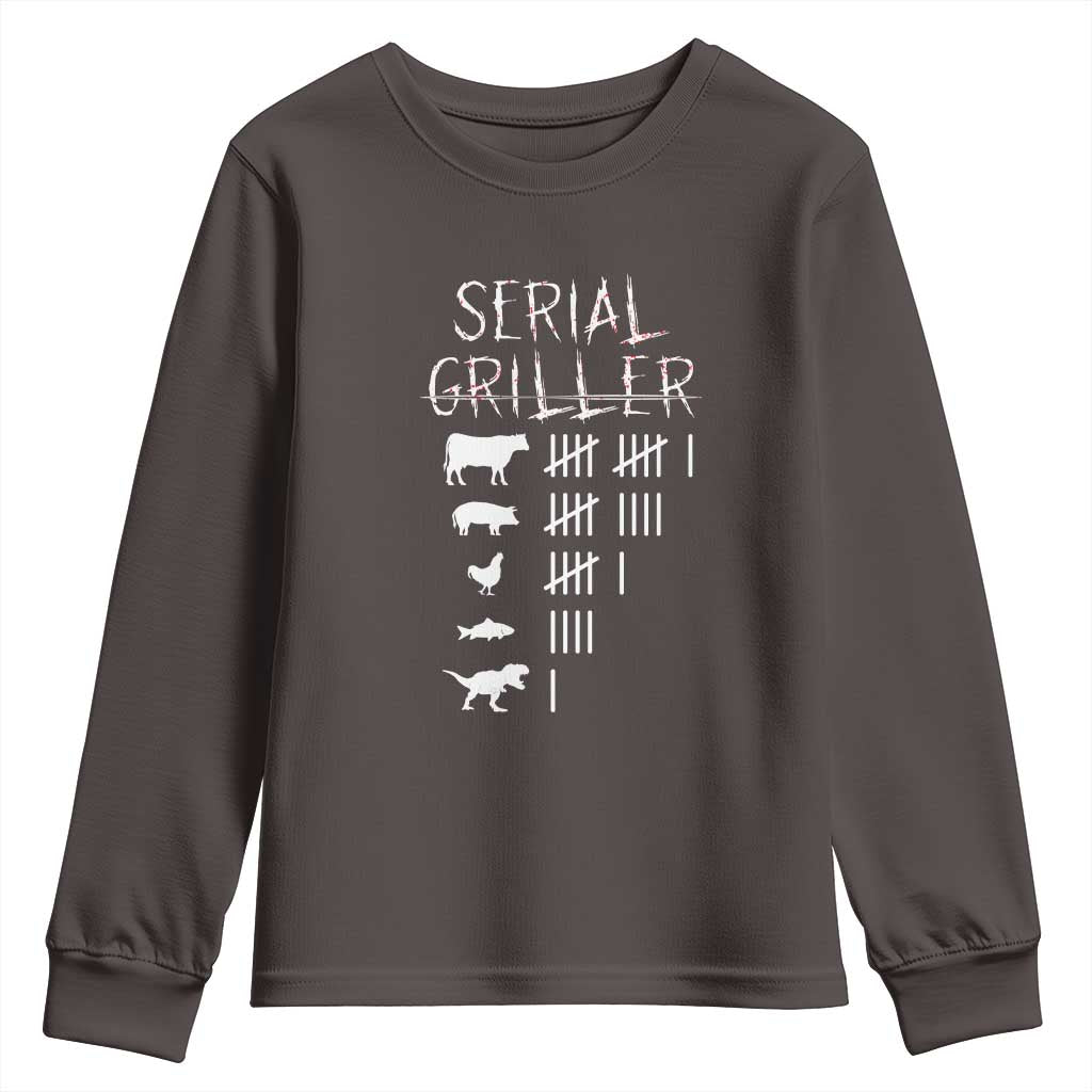 Funny Chelf Youth Sweatshirt Serial Griller Grilling BBQ Pitmaster