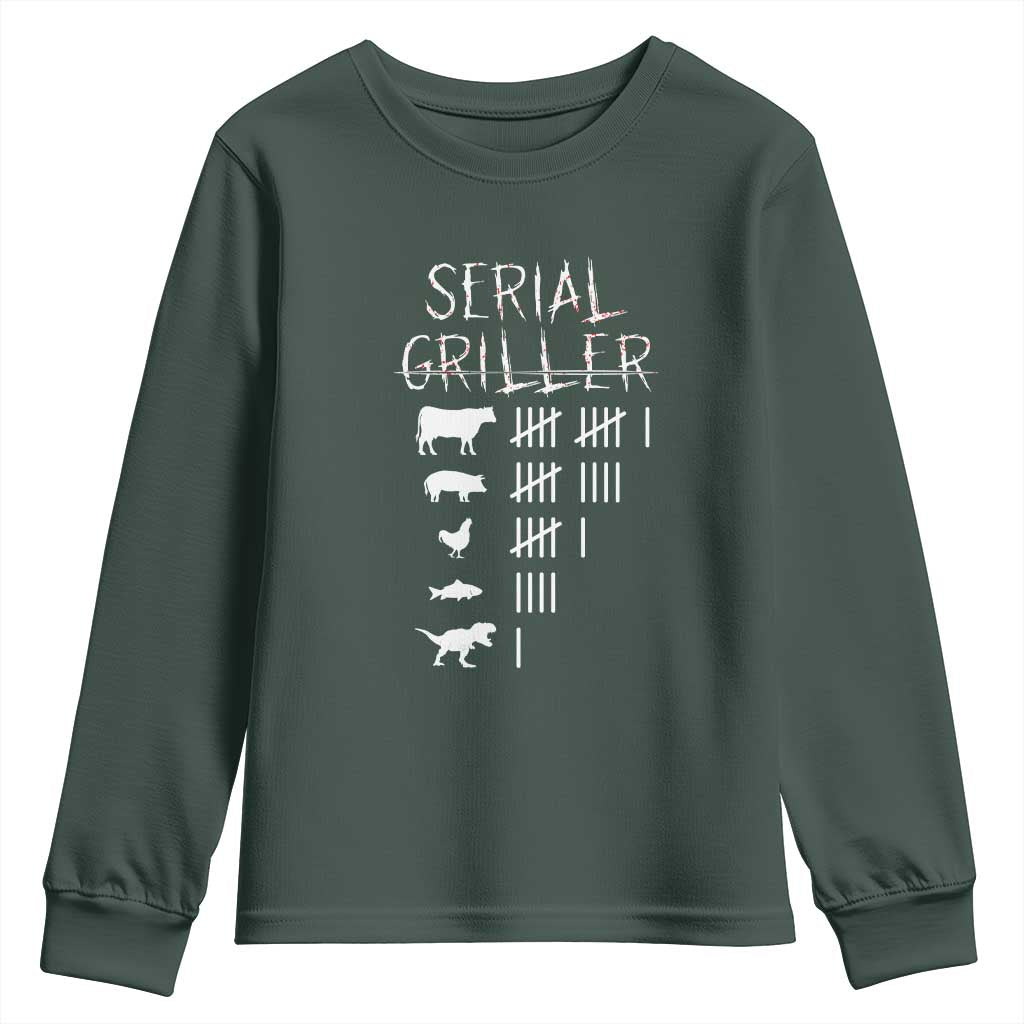 Funny Chelf Youth Sweatshirt Serial Griller Grilling BBQ Pitmaster