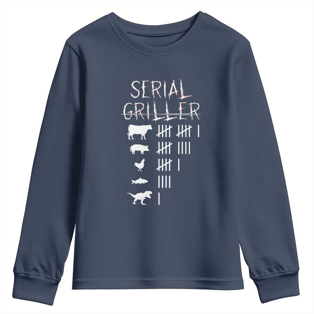 Funny Chelf Youth Sweatshirt Serial Griller Grilling BBQ Pitmaster