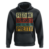 Funny Pitmaster BBQ Hoodie Feed Me Brisket Retro Smoker Grilling