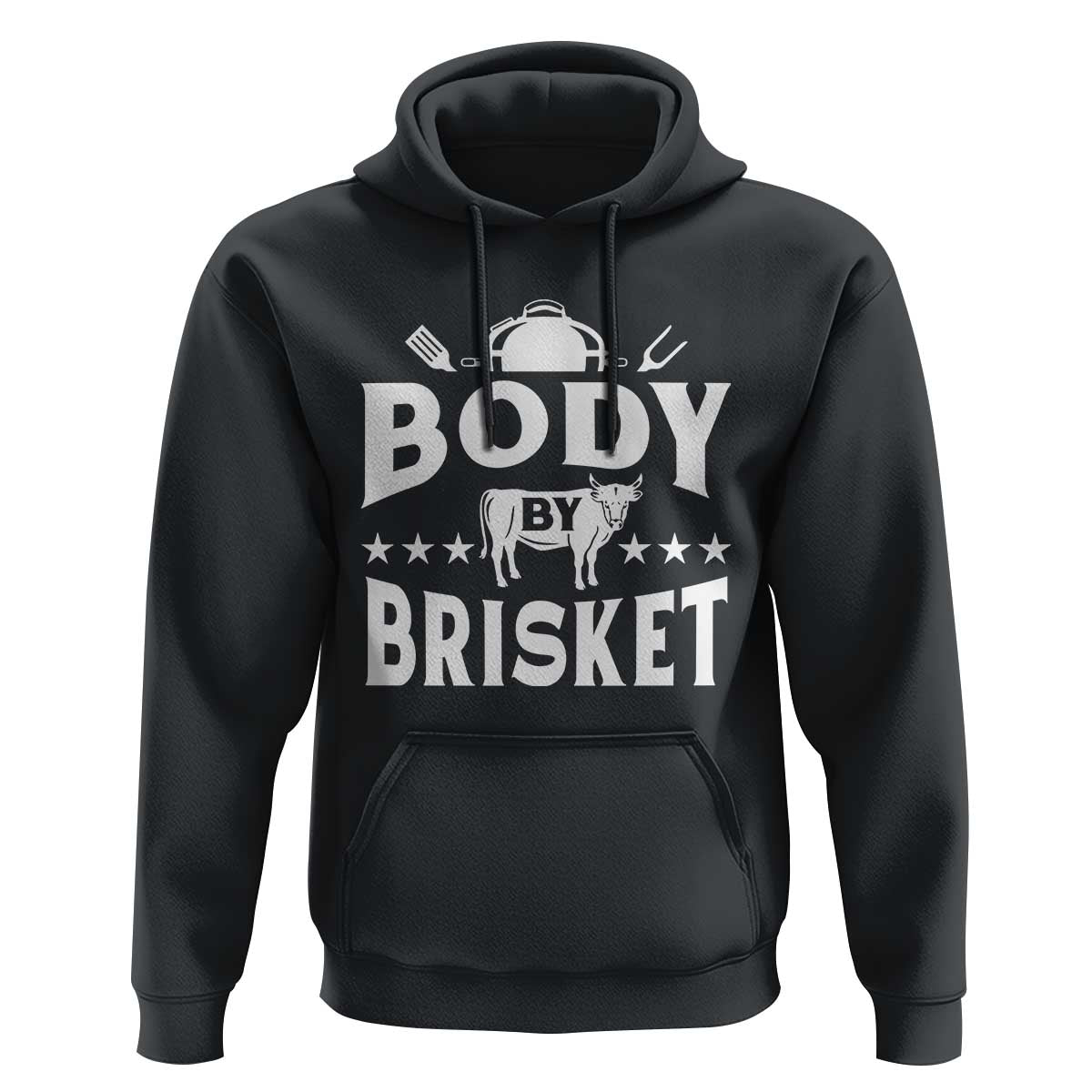 Funny Pitmaster BBQ Hoodie Body By Brisket Smoker Grilling