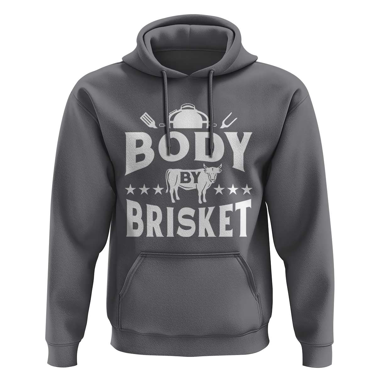 Funny Pitmaster BBQ Hoodie Body By Brisket Smoker Grilling