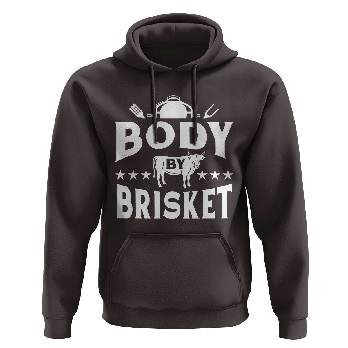Funny Pitmaster BBQ Hoodie Body By Brisket Smoker Grilling