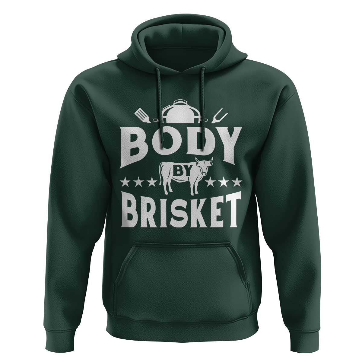 Funny Pitmaster BBQ Hoodie Body By Brisket Smoker Grilling
