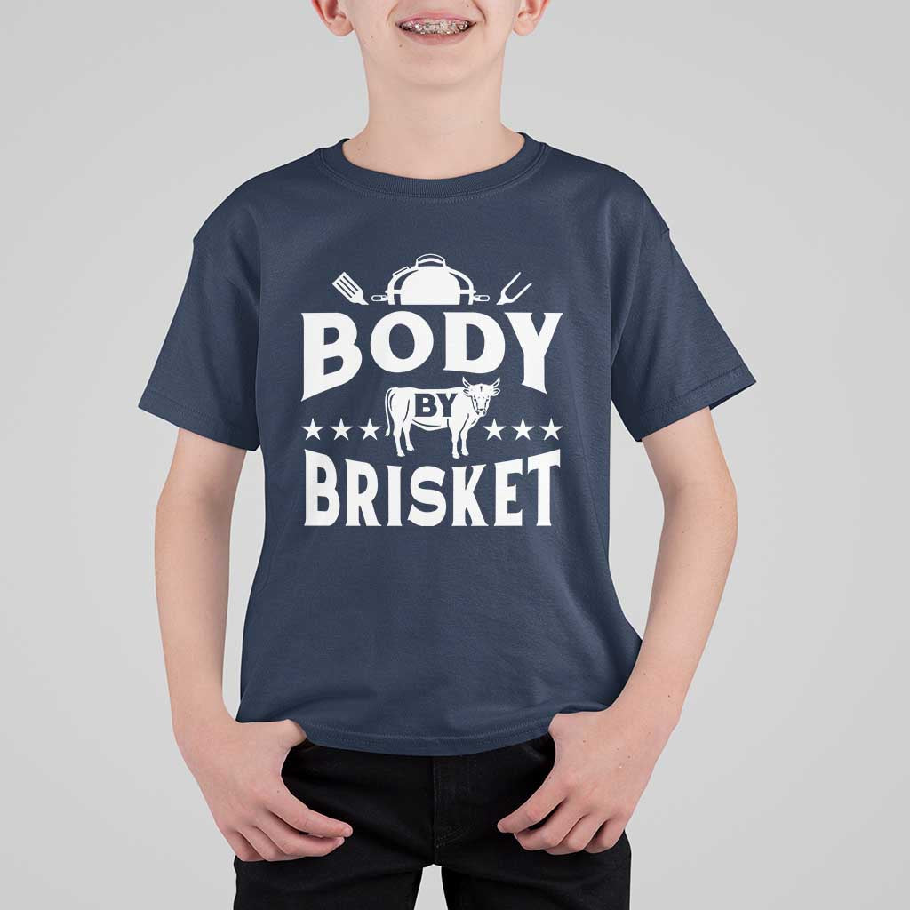 Funny Pitmaster BBQ T Shirt For Kid Body By Brisket Smoker Grilling