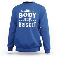 Funny Pitmaster BBQ Sweatshirt Body By Brisket Smoker Grilling