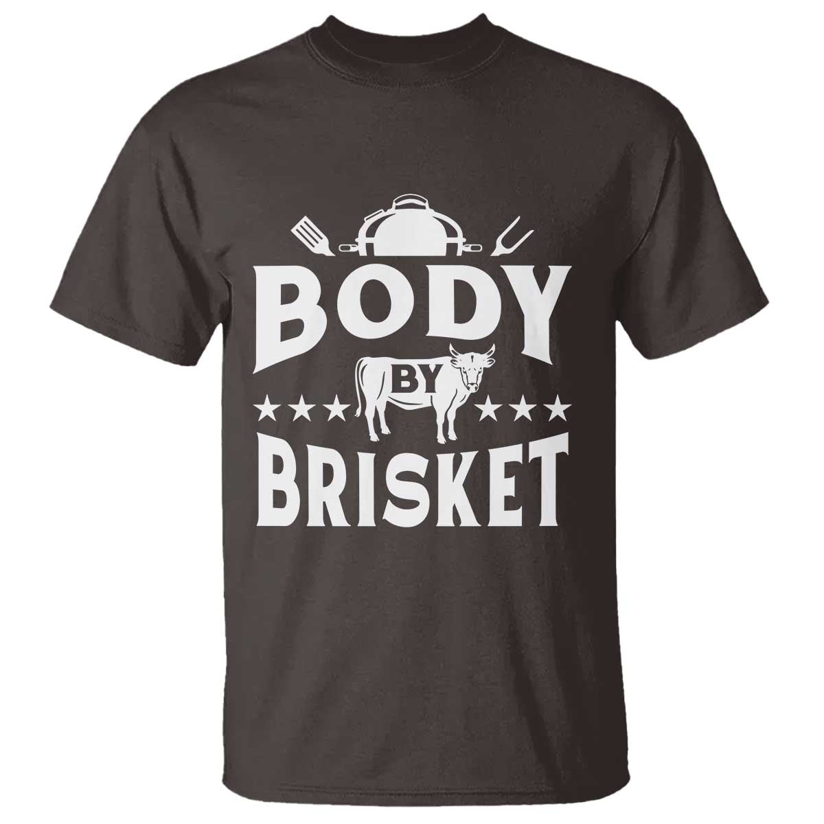 Funny Pitmaster BBQ T Shirt Body By Brisket Smoker Grilling - Wonder Print Shop