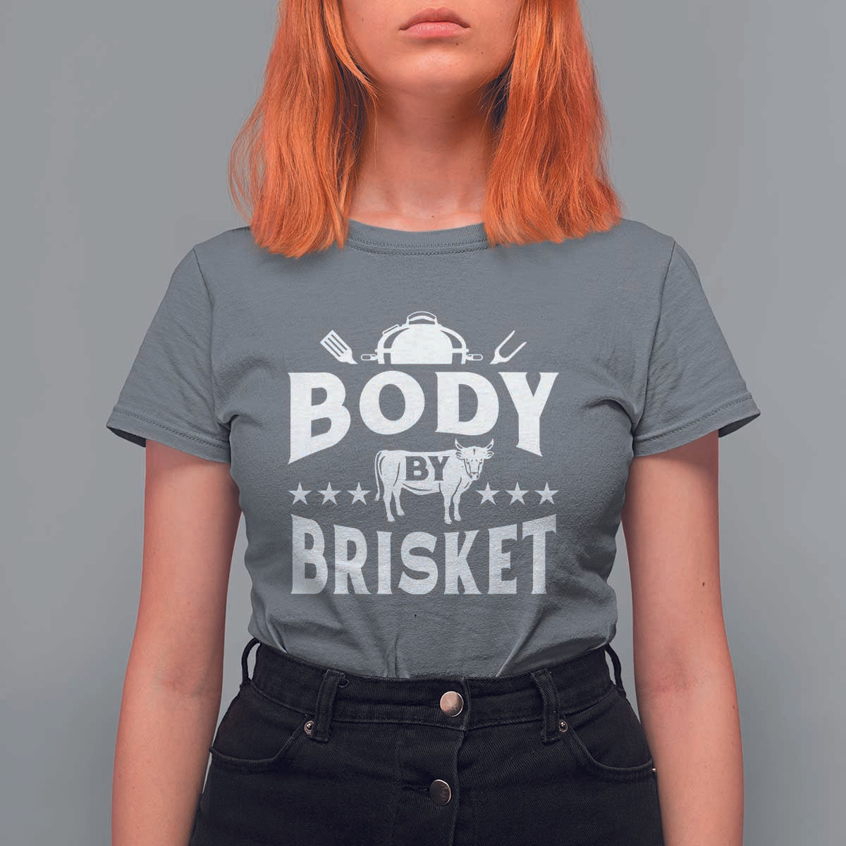 Funny Pitmaster BBQ T Shirt For Women Body By Brisket Smoker Grilling - Wonder Print Shop