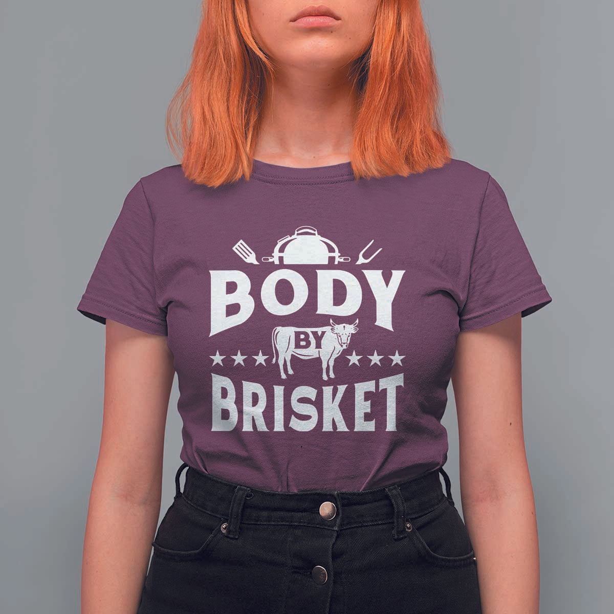 Funny Pitmaster BBQ T Shirt For Women Body By Brisket Smoker Grilling - Wonder Print Shop