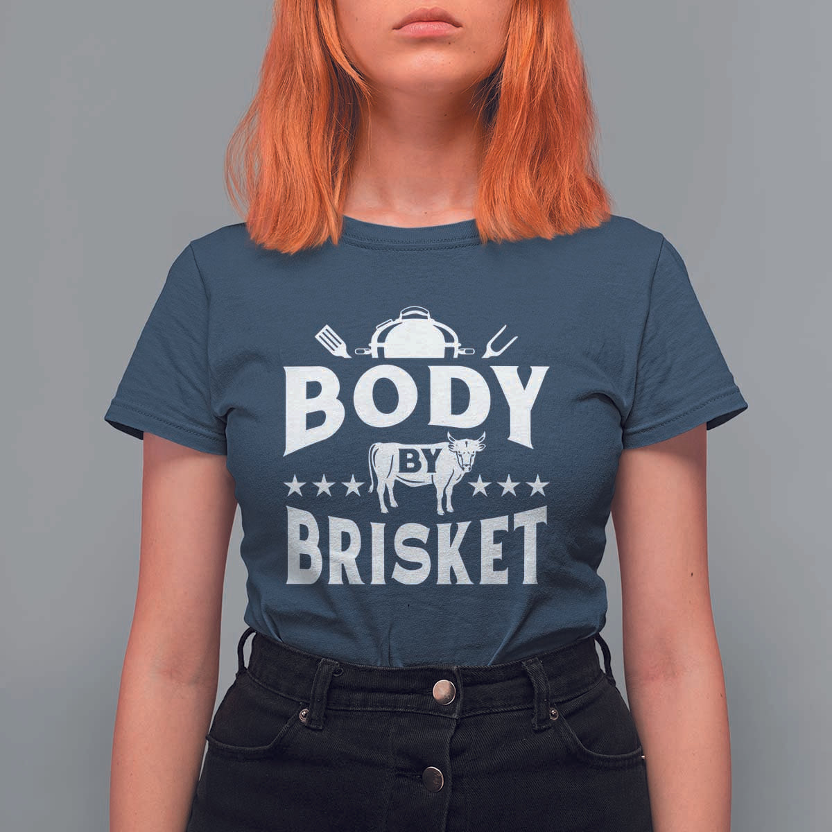Funny Pitmaster BBQ T Shirt For Women Body By Brisket Smoker Grilling - Wonder Print Shop