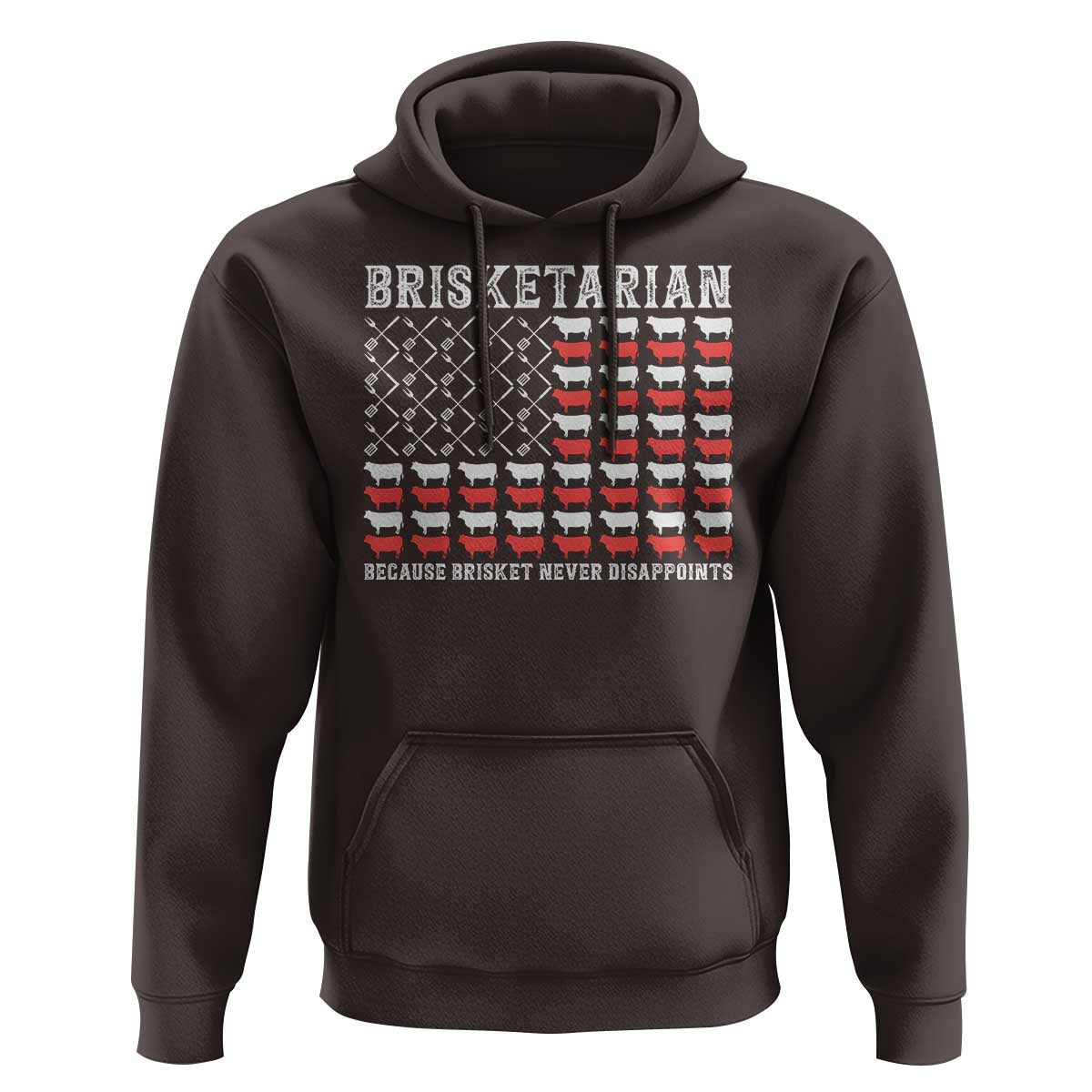 Funny BBQ Lover Hoodie Brisketarian Because Brisket Never Disappoints