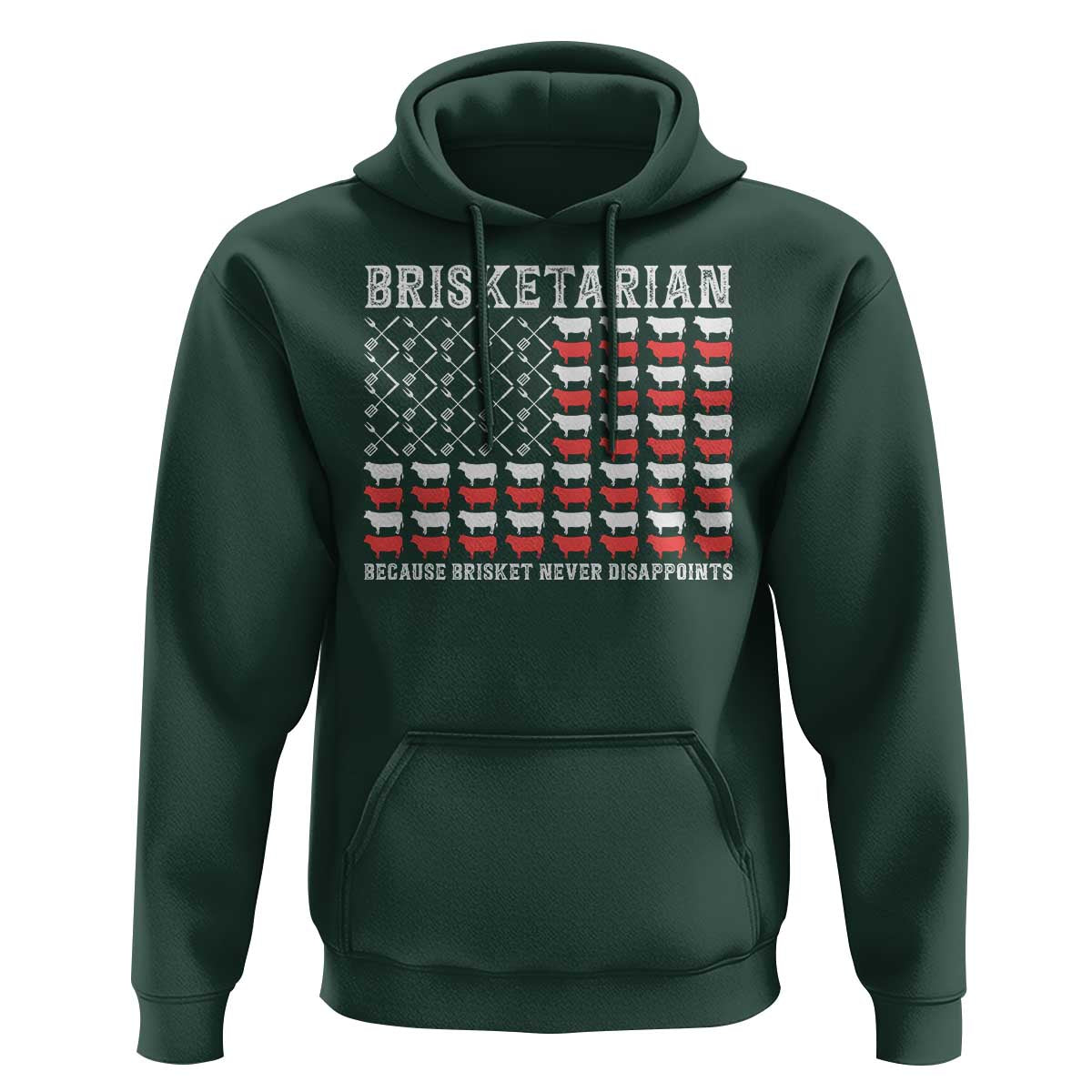 Funny BBQ Lover Hoodie Brisketarian Because Brisket Never Disappoints