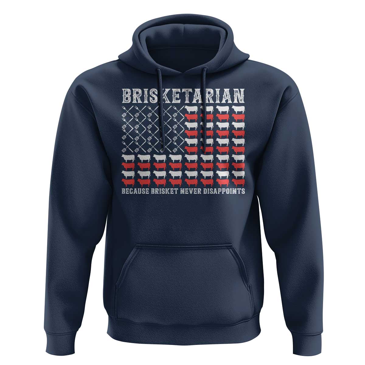Funny BBQ Lover Hoodie Brisketarian Because Brisket Never Disappoints