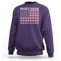 Funny BBQ Lover Sweatshirt Brisketarian Because Brisket Never Disappoints
