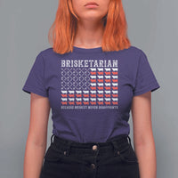 Funny BBQ Lover T Shirt For Women Brisketarian Because Brisket Never Disappoints - Wonder Print Shop