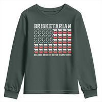 Funny BBQ Lover Youth Sweatshirt Brisketarian Because Brisket Never Disappoints