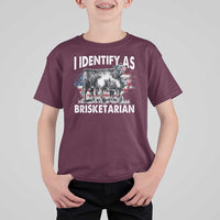 Funny BBQ Lover T Shirt For Kid I Identify As Brisketarian