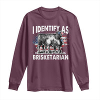 Funny BBQ Lover Long Sleeve Shirt I Identify As Brisketarian