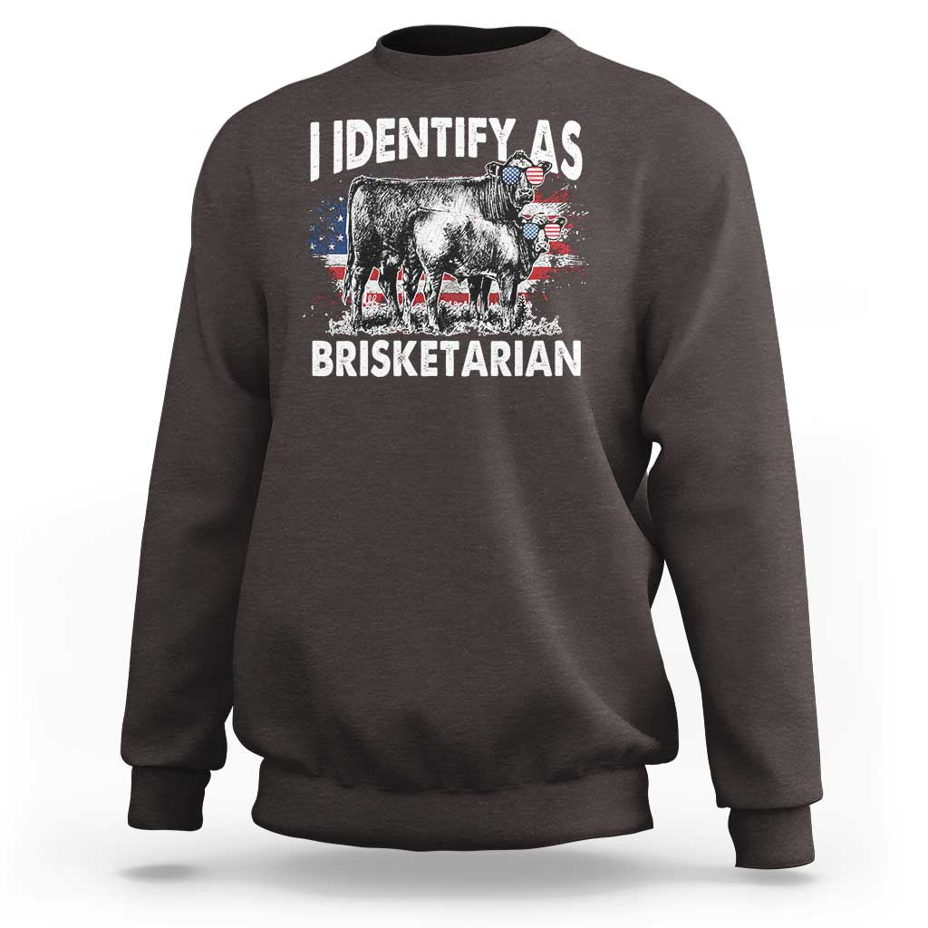 Funny BBQ Lover Sweatshirt I Identify As Brisketarian