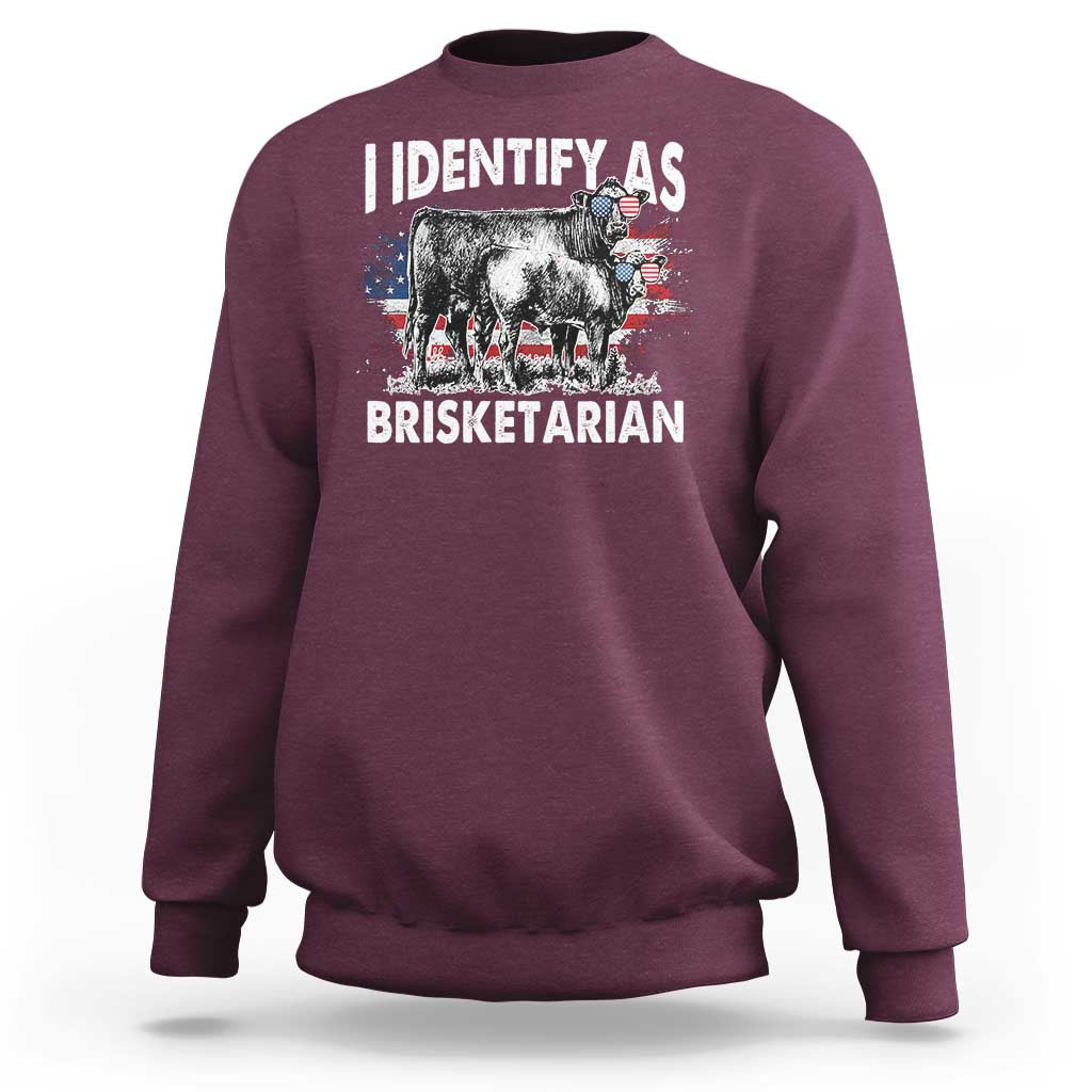 Funny BBQ Lover Sweatshirt I Identify As Brisketarian