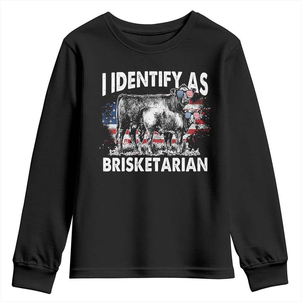 Funny BBQ Lover Youth Sweatshirt I Identify As Brisketarian