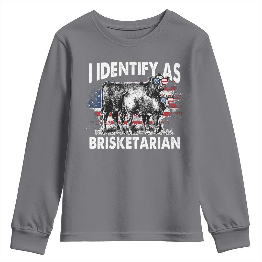 Funny BBQ Lover Youth Sweatshirt I Identify As Brisketarian