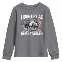Funny BBQ Lover Youth Sweatshirt I Identify As Brisketarian