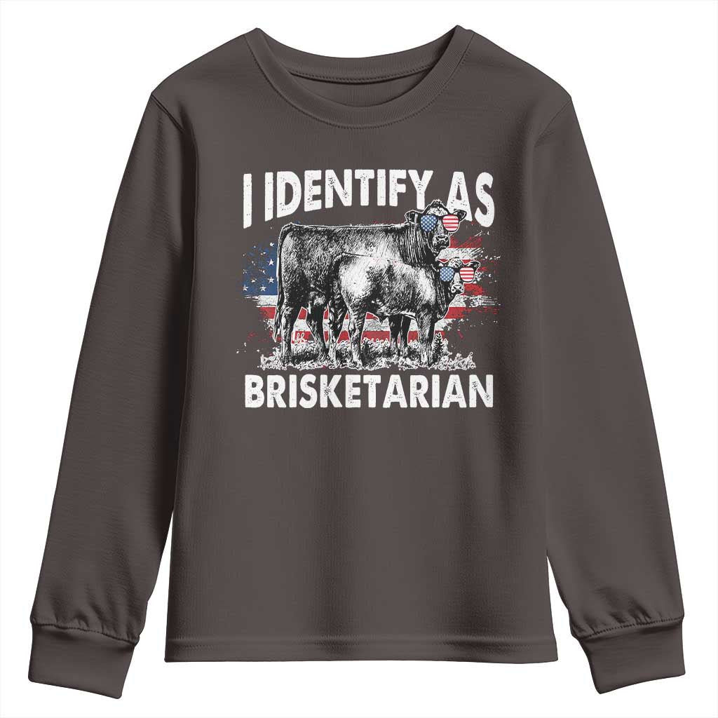 Funny BBQ Lover Youth Sweatshirt I Identify As Brisketarian