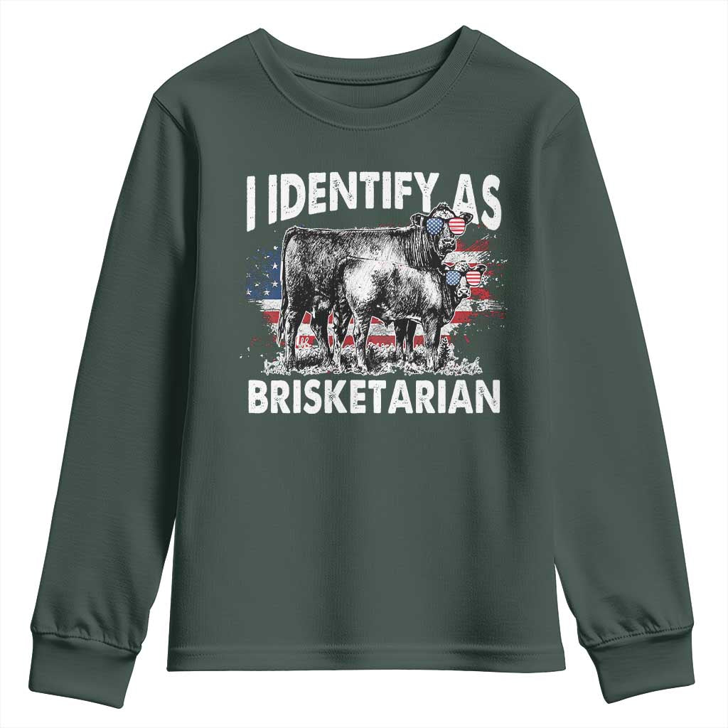 Funny BBQ Lover Youth Sweatshirt I Identify As Brisketarian