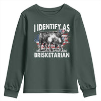 Funny BBQ Lover Youth Sweatshirt I Identify As Brisketarian