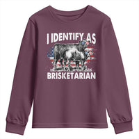 Funny BBQ Lover Youth Sweatshirt I Identify As Brisketarian