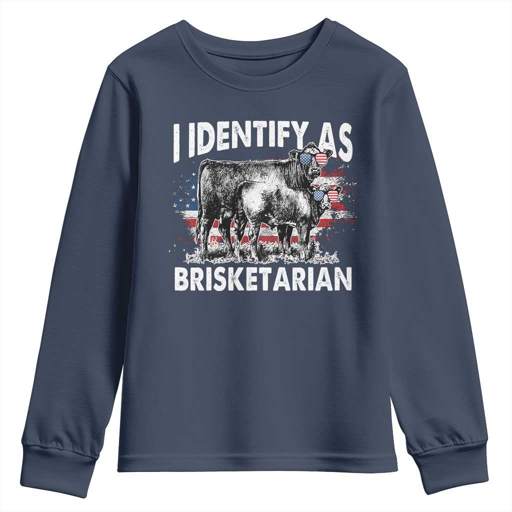 Funny BBQ Lover Youth Sweatshirt I Identify As Brisketarian