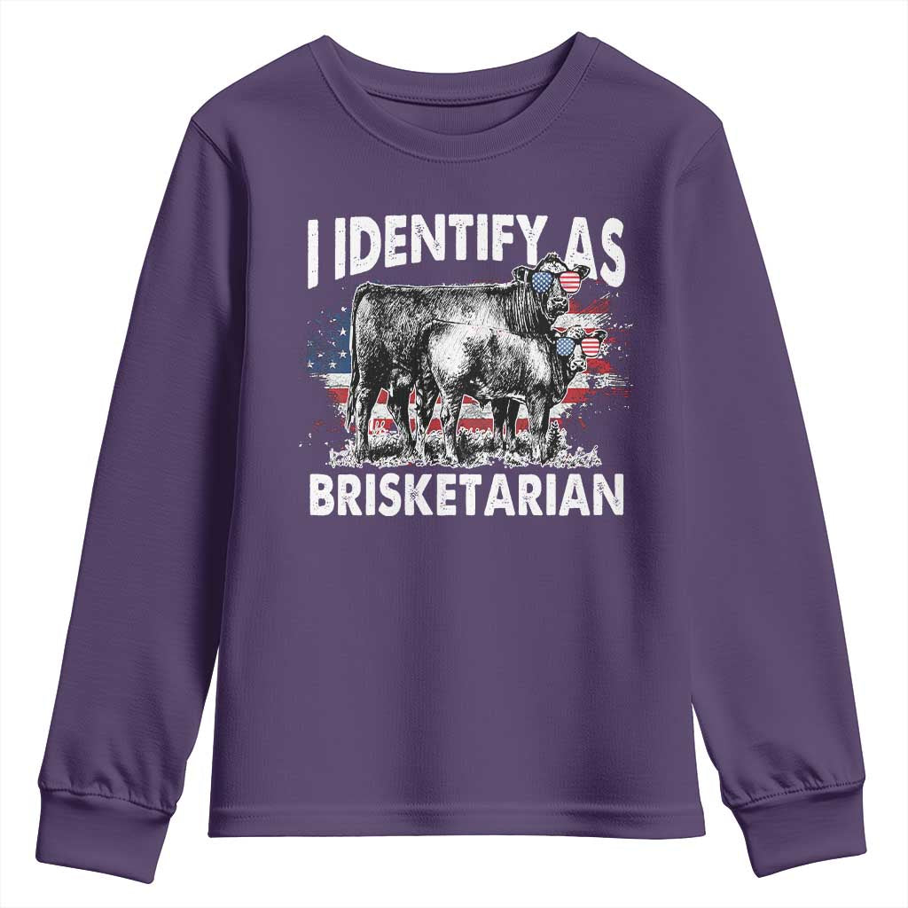 Funny BBQ Lover Youth Sweatshirt I Identify As Brisketarian