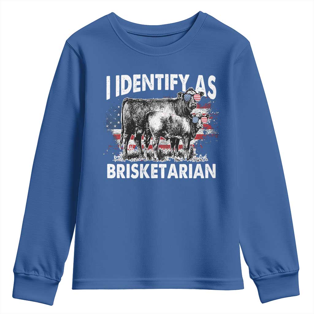 Funny BBQ Lover Youth Sweatshirt I Identify As Brisketarian