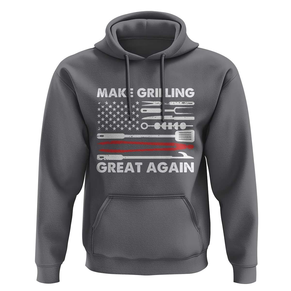 Funny BBQ Grilling Pitmaster Hoodie Make Grilling Great Again Chef Smoking Tools