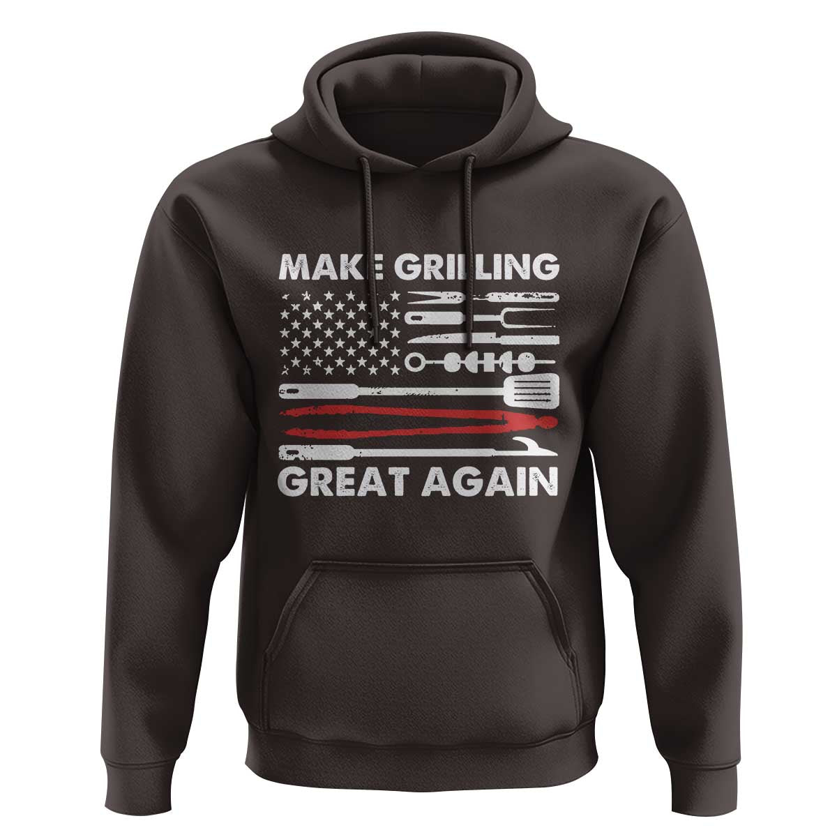 Funny BBQ Grilling Pitmaster Hoodie Make Grilling Great Again Chef Smoking Tools