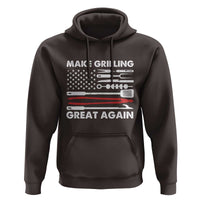 Funny BBQ Grilling Pitmaster Hoodie Make Grilling Great Again Chef Smoking Tools