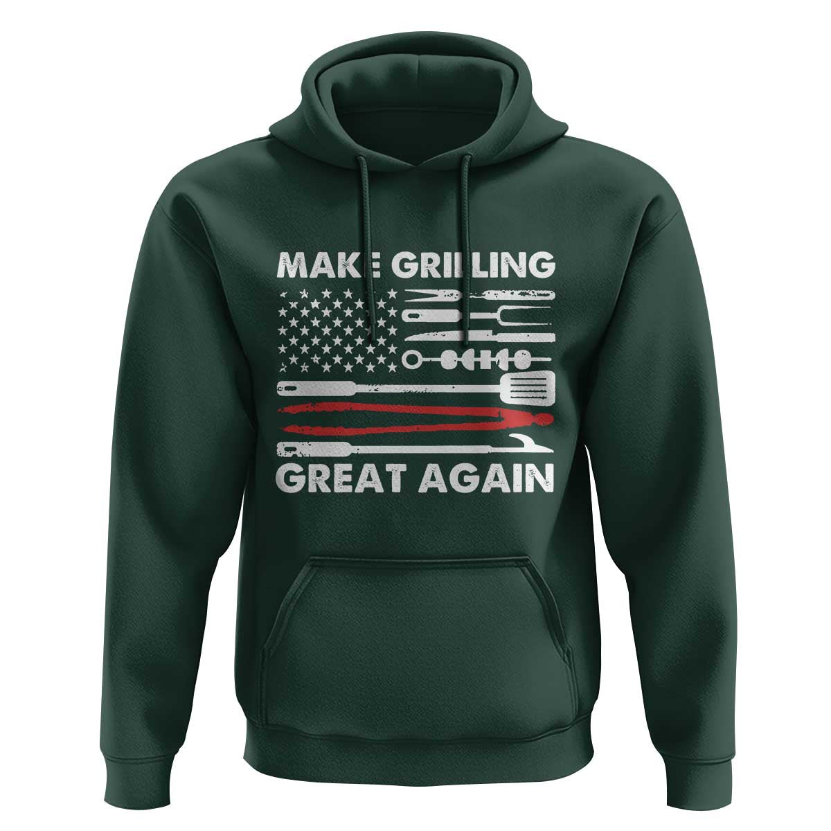 Funny BBQ Grilling Pitmaster Hoodie Make Grilling Great Again Chef Smoking Tools